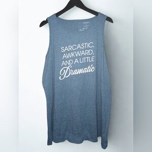 Torrid Sarcastic Awkward & a Little Dramatic Tank – Size 3 (3X)